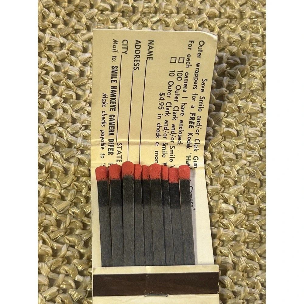 MATCHBOOK - CLARK'S GUM Advertisement - Cinnamint, Fruit Punch, Spearmint